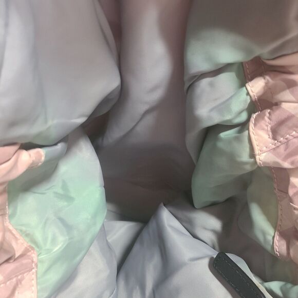 Burberry [Authentic] Pink Nova Check Nylon & Leather XL Shopper Tote Bag w/ COA - Picture 11 of 15